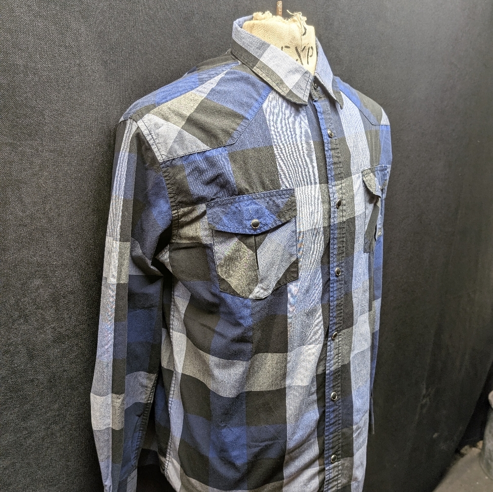 Coastal Plaid Button Up